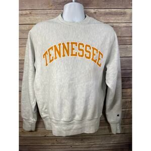 Vintage Champion Reverse Weave Tennessee Volunteers Sweatshirt Small Gray 90s